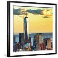 The One World Trade Center (1Wtc) at Sunset, Manhattan, New York, United States, Square-Philippe Hugonnard-Framed Photographic Print