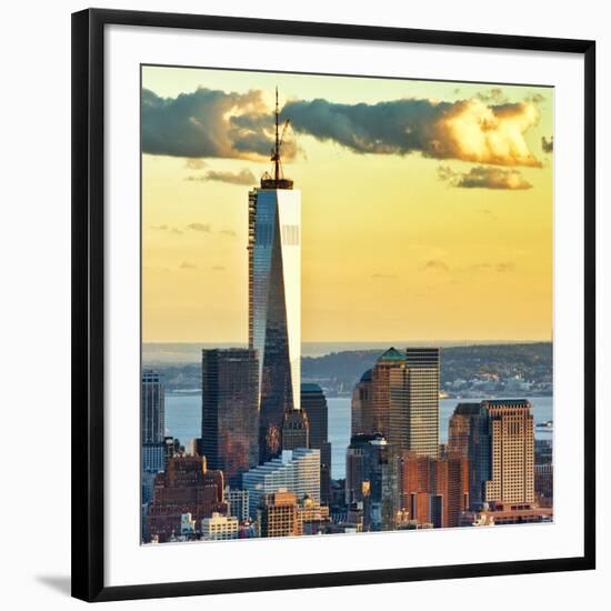 The One World Trade Center (1Wtc) at Sunset, Manhattan, New York, United States, Square-Philippe Hugonnard-Framed Photographic Print