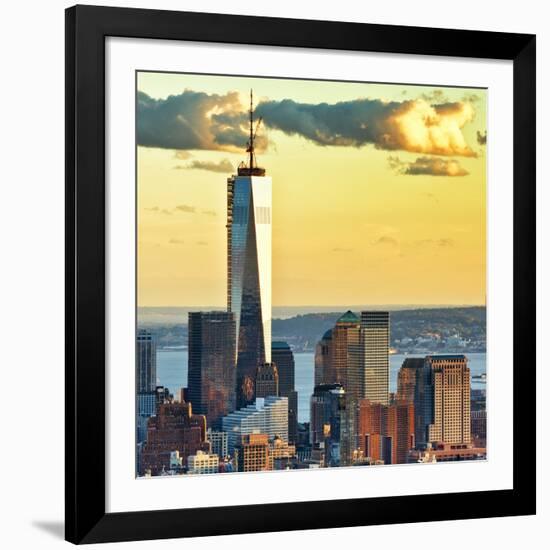 The One World Trade Center (1Wtc) at Sunset, Manhattan, New York, United States, Square-Philippe Hugonnard-Framed Photographic Print