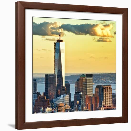 The One World Trade Center (1Wtc) at Sunset, Manhattan, New York, United States, Square-Philippe Hugonnard-Framed Photographic Print