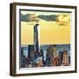 The One World Trade Center (1Wtc) at Sunset, Manhattan, New York, United States, Square-Philippe Hugonnard-Framed Premium Photographic Print