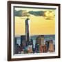 The One World Trade Center (1Wtc) at Sunset, Manhattan, New York, United States, Square-Philippe Hugonnard-Framed Photographic Print