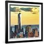 The One World Trade Center (1Wtc) at Sunset, Manhattan, New York, United States, Square-Philippe Hugonnard-Framed Photographic Print