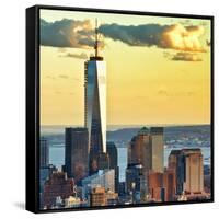 The One World Trade Center (1Wtc) at Sunset, Manhattan, New York, United States, Square-Philippe Hugonnard-Framed Stretched Canvas