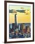 The One World Trade Center (1Wtc) at Sunset, Manhattan, New York, United States-Philippe Hugonnard-Framed Photographic Print