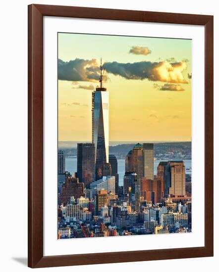 The One World Trade Center (1Wtc) at Sunset, Manhattan, New York, United States-Philippe Hugonnard-Framed Photographic Print