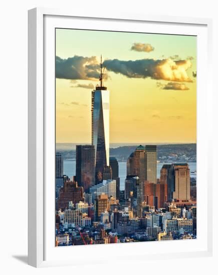 The One World Trade Center (1Wtc) at Sunset, Manhattan, New York, United States-Philippe Hugonnard-Framed Premium Photographic Print