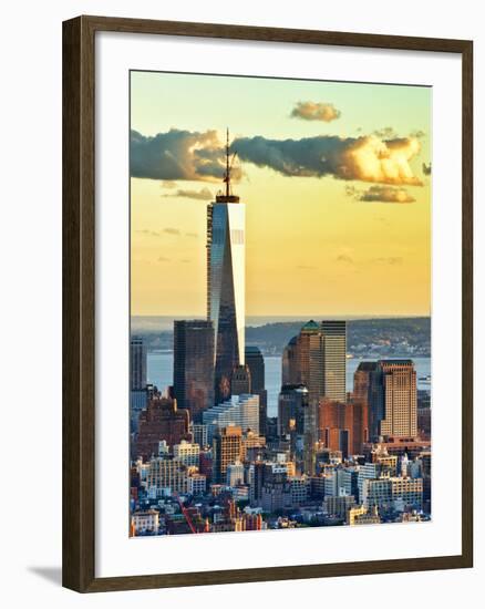 The One World Trade Center (1Wtc) at Sunset, Manhattan, New York, United States-Philippe Hugonnard-Framed Premium Photographic Print