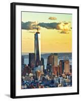 The One World Trade Center (1Wtc) at Sunset, Manhattan, New York, United States-Philippe Hugonnard-Framed Premium Photographic Print