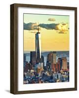 The One World Trade Center (1Wtc) at Sunset, Manhattan, New York, United States-Philippe Hugonnard-Framed Photographic Print