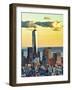 The One World Trade Center (1Wtc) at Sunset, Manhattan, New York, United States-Philippe Hugonnard-Framed Photographic Print