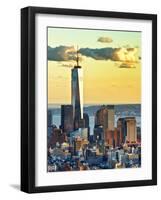 The One World Trade Center (1Wtc) at Sunset, Manhattan, New York, United States-Philippe Hugonnard-Framed Photographic Print