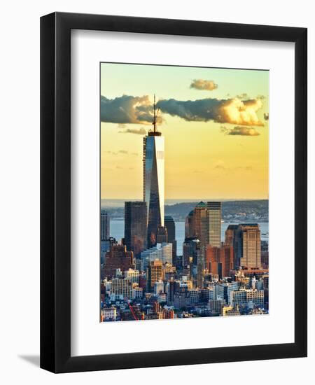 The One World Trade Center (1Wtc) at Sunset, Manhattan, New York, United States-Philippe Hugonnard-Framed Photographic Print