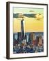 The One World Trade Center (1Wtc) at Sunset, Manhattan, New York, United States-Philippe Hugonnard-Framed Photographic Print