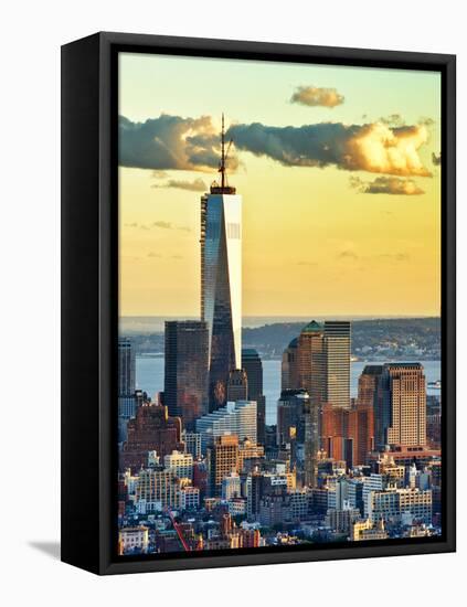 The One World Trade Center (1Wtc) at Sunset, Manhattan, New York, United States-Philippe Hugonnard-Framed Stretched Canvas