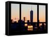 The One World Trade Center (1WTC) at Sunset -Manhattan - New York, USA-Philippe Hugonnard-Framed Stretched Canvas