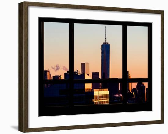 The One World Trade Center (1WTC) at Sunset -Manhattan - New York, USA-Philippe Hugonnard-Framed Photographic Print