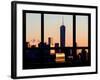 The One World Trade Center (1WTC) at Sunset -Manhattan - New York, USA-Philippe Hugonnard-Framed Photographic Print