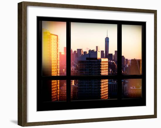 The One World Trade Center (1WTC) at Sunset -Manhattan - New York, USA-Philippe Hugonnard-Framed Photographic Print