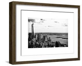 The One World Trade Center (1WTC), Hudson River and Statue of Liberty View, Manhattan, New York-Philippe Hugonnard-Framed Art Print