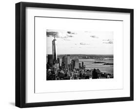 The One World Trade Center (1WTC), Hudson River and Statue of Liberty View, Manhattan, New York-Philippe Hugonnard-Framed Art Print