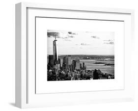 The One World Trade Center (1WTC), Hudson River and Statue of Liberty View, Manhattan, New York-Philippe Hugonnard-Framed Art Print