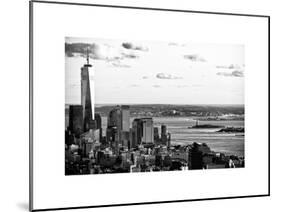 The One World Trade Center (1WTC), Hudson River and Statue of Liberty View, Manhattan, New York-Philippe Hugonnard-Mounted Art Print