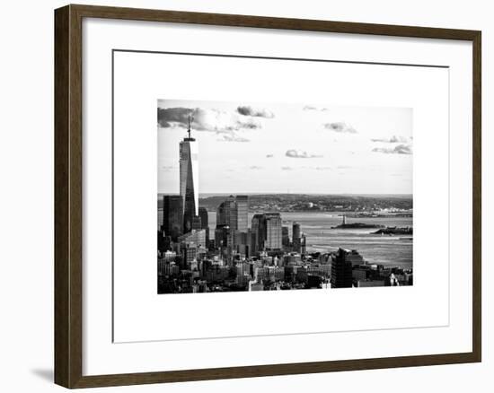 The One World Trade Center (1WTC), Hudson River and Statue of Liberty View, Manhattan, New York-Philippe Hugonnard-Framed Art Print