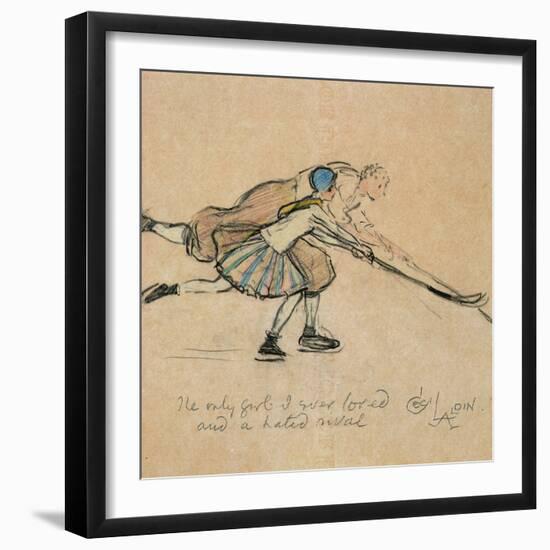 The Only Girl That I Ever Loved and a Hated Rival-Cecil Aldin-Framed Giclee Print