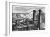 The Only Route to Niagara Falls and Suspension Bridge-null-Framed Giclee Print