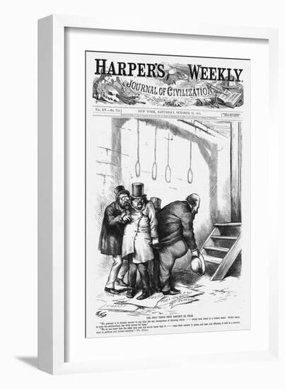 The Only Thing They Respect or Fear Political Cartoon by Thomas Nast-null-Framed Giclee Print