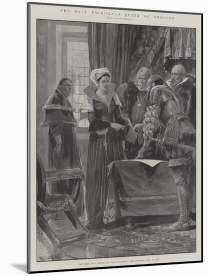 The Only Uncrowned Queen of England-Richard Caton Woodville II-Mounted Giclee Print