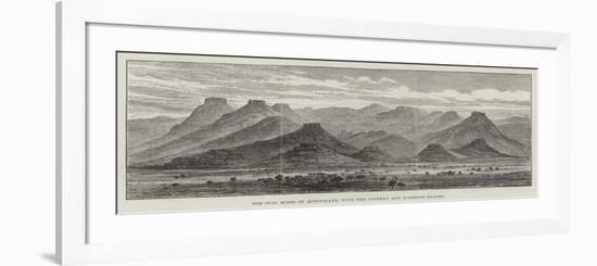 The Opal Mines of Queensland, with the Coleman and Mcgregor Ranges-null-Framed Giclee Print