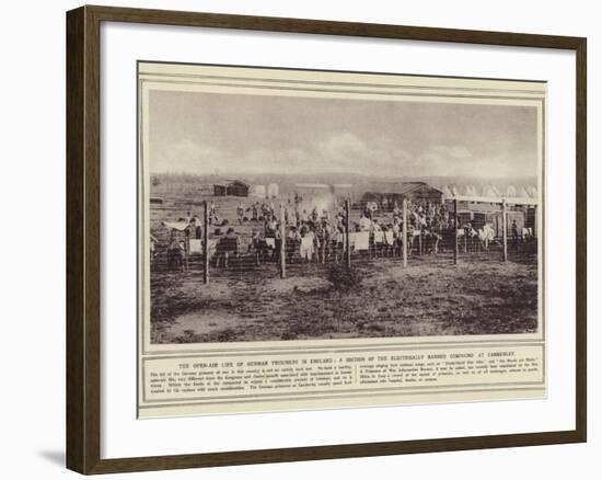 The Open-Air Life of German Prisoners in England-null-Framed Photographic Print