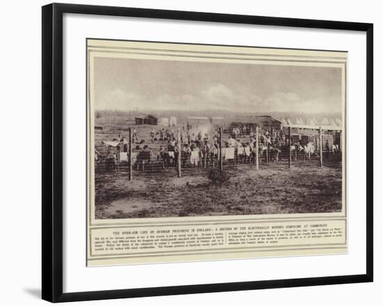 The Open-Air Life of German Prisoners in England-null-Framed Photographic Print