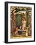 'The open door' by Kate Greenaway-Kate Greenaway-Framed Giclee Print