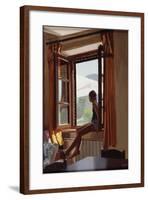 The Open Window: Umbria, 2001-Gillian Furlong-Framed Giclee Print