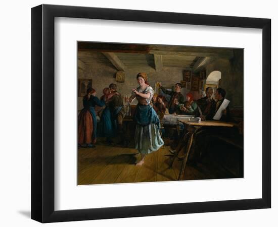 The Opening Dance, 1863-Ferdinand Georg Waldmüller-Framed Premium Giclee Print