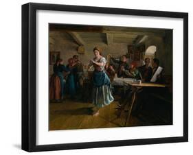 The Opening Dance, 1863-Ferdinand Georg Waldmüller-Framed Giclee Print