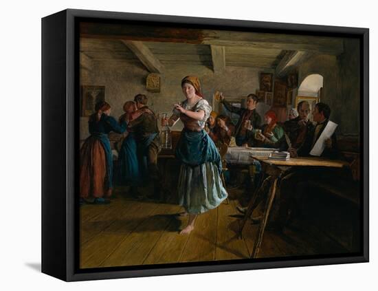 The Opening Dance, 1863-Ferdinand Georg Waldmüller-Framed Stretched Canvas