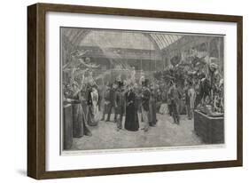 The Opening day of the 'Societe nationale des beaux-arts' at the Palais des Champs-Elysees, Paris-Jean-Andre Rixens-Framed Giclee Print