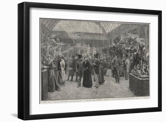 The Opening day of the 'Societe nationale des beaux-arts' at the Palais des Champs-Elysees, Paris-Jean-Andre Rixens-Framed Giclee Print