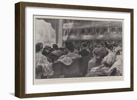The Opening Night of the Opera Season at Covent Garden-G.S. Amato-Framed Giclee Print