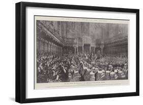 The Opening of King Edward VII's First Parliament-Thomas Walter Wilson-Framed Giclee Print