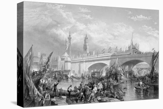 The Opening of London Bridge by King William IV and Queen Adelaide, 1831-Clarkson Stanfield-Stretched Canvas