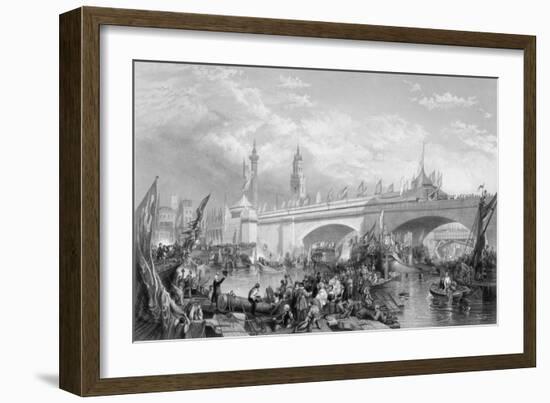 The Opening of London Bridge by King William IV and Queen Adelaide, 1831-Clarkson Stanfield-Framed Giclee Print