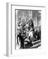 The Opening of Parliament by Queen Victoria, 1856-Gustave Janet-Framed Giclee Print