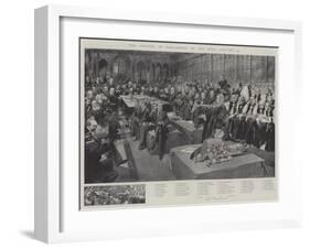 The Opening of Parliament by the King, 16 January-Thomas Walter Wilson-Framed Giclee Print