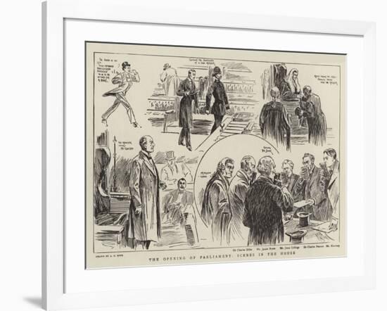 The Opening of Parliament, Scenes in the House-Alexander Stuart Boyd-Framed Giclee Print