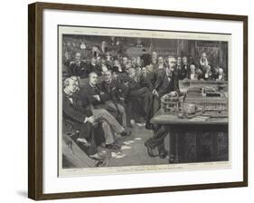 The Opening of Parliament, Session of 1892, the Treasury Bench-Thomas Walter Wilson-Framed Giclee Print